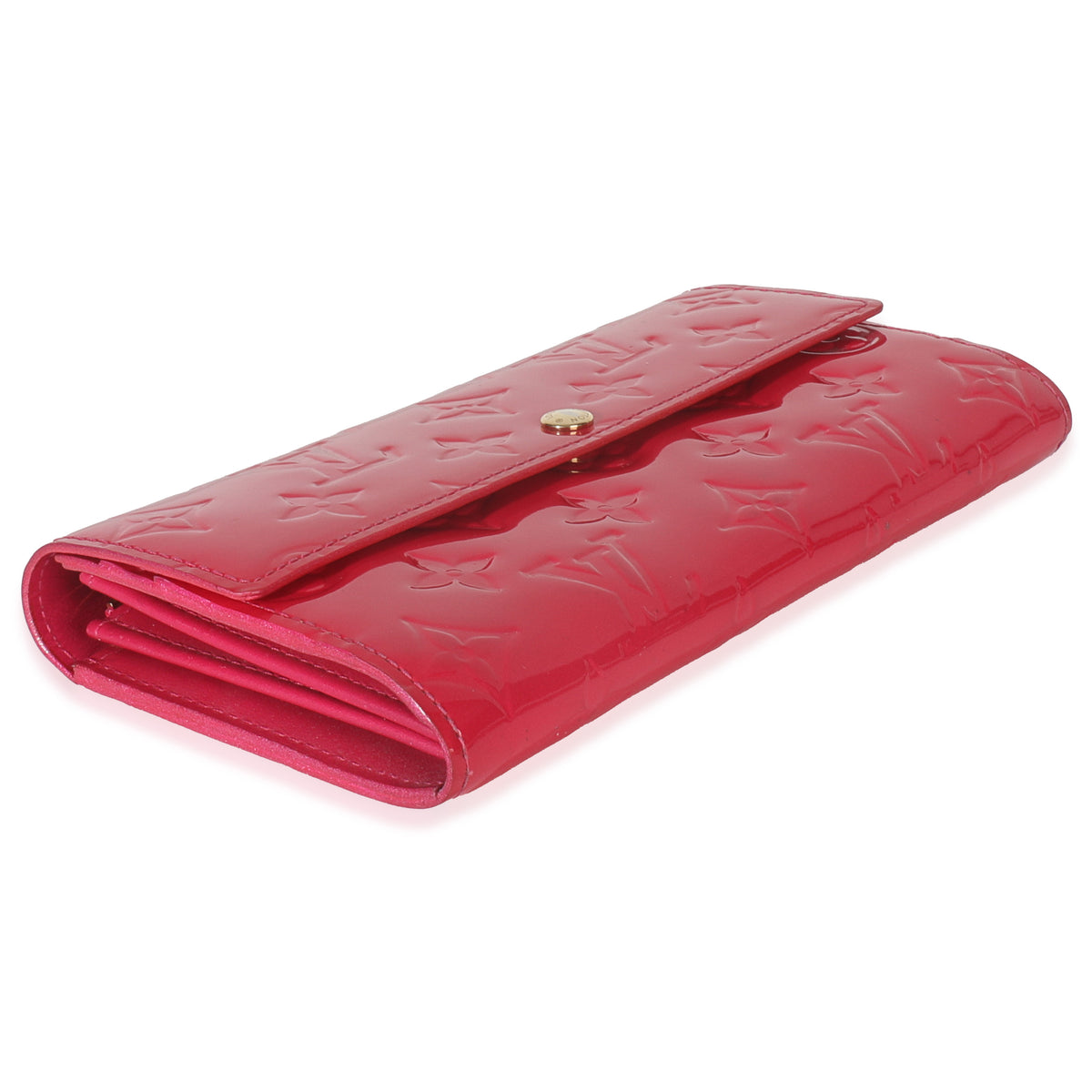 Rose Pop Monogram Vernis Sarah Wallet