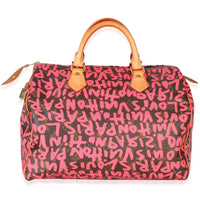 x Stephen Sprouse Fuchsia Monogram Canvas Graffiti Speedy 30