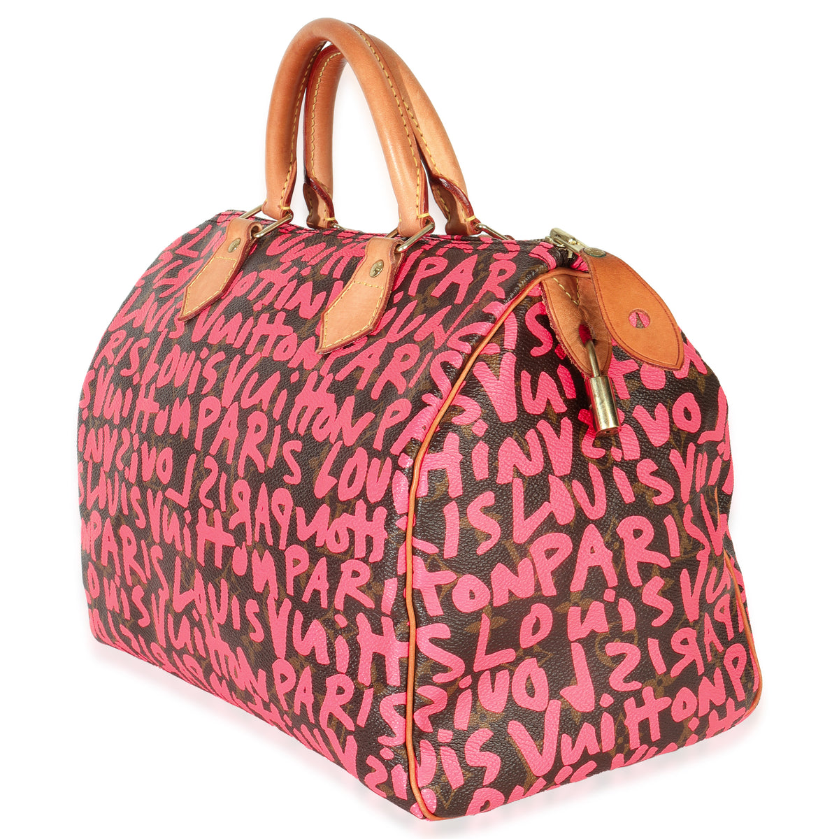 x Stephen Sprouse Fuchsia Monogram Canvas Graffiti Speedy 30