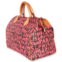 x Stephen Sprouse Fuchsia Monogram Canvas Graffiti Speedy 30