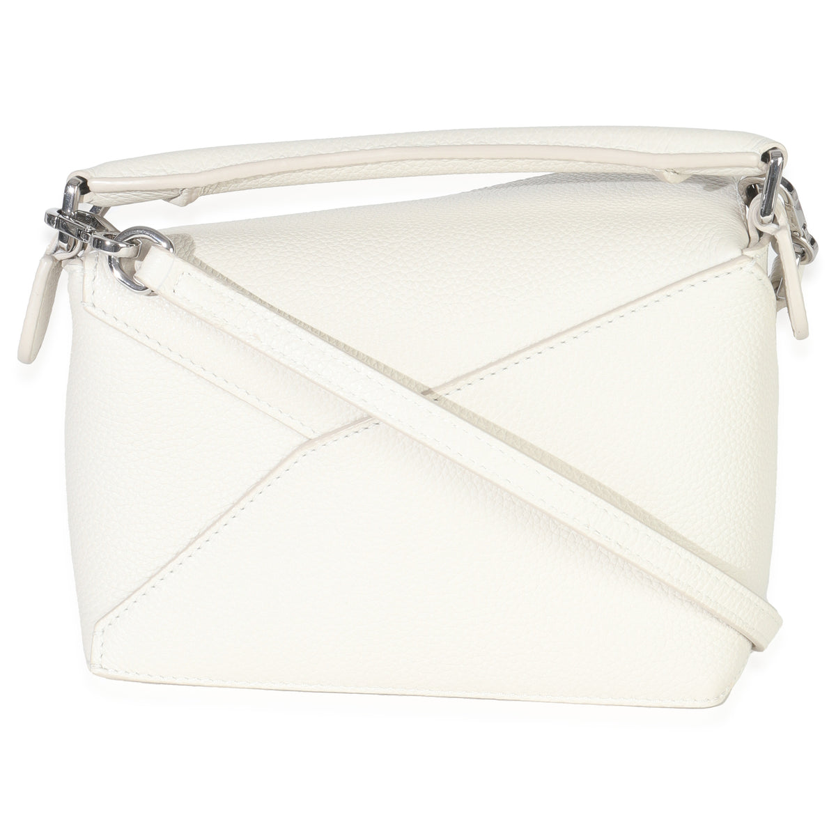 Sand Grained Calfskin Mini Puzzle Edge Bag