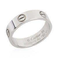 White Gold  Love Ring
