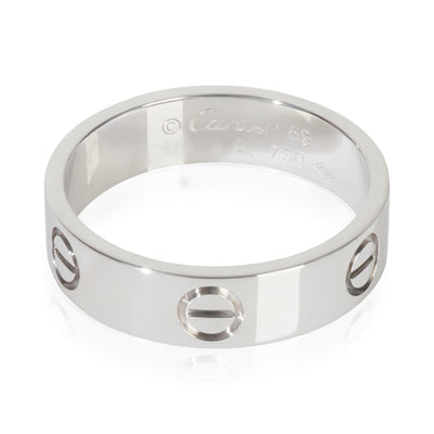 White Gold  Love Ring
