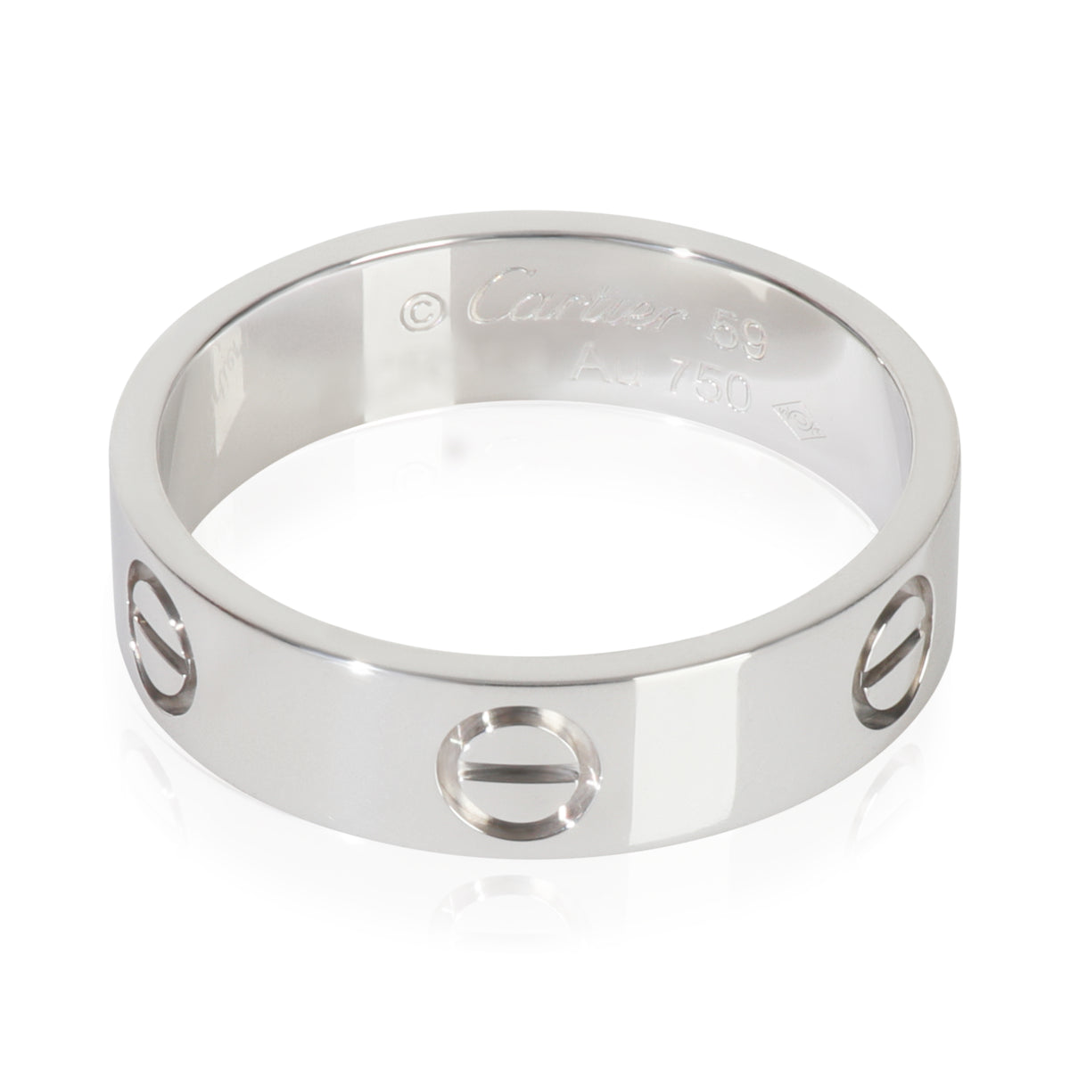 White Gold  Love Ring