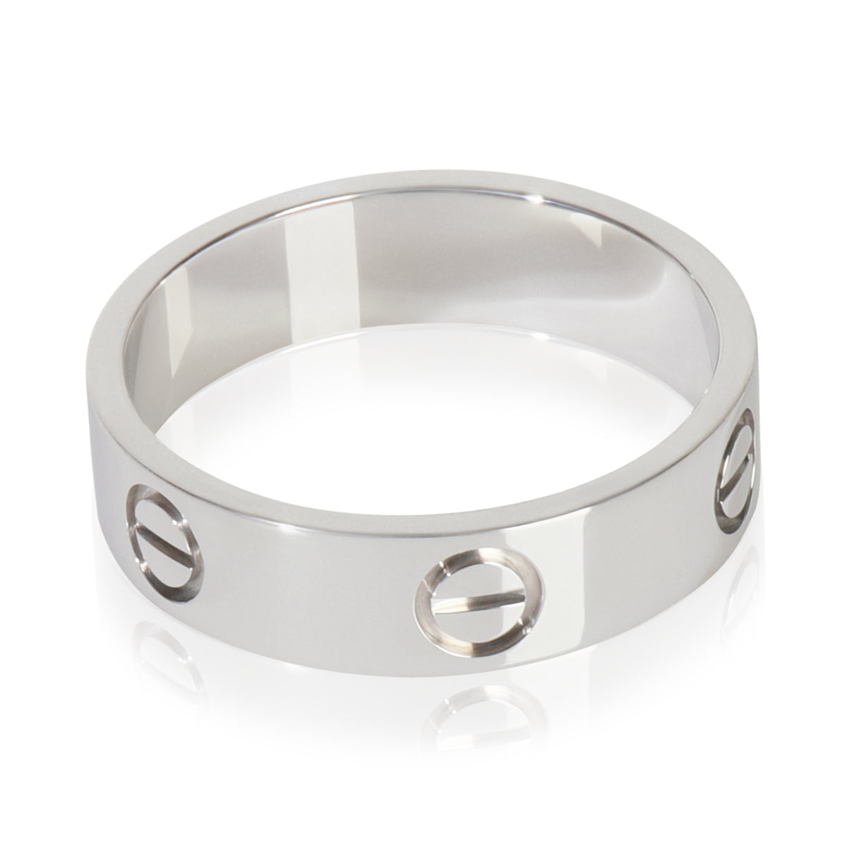 White Gold  Love Ring