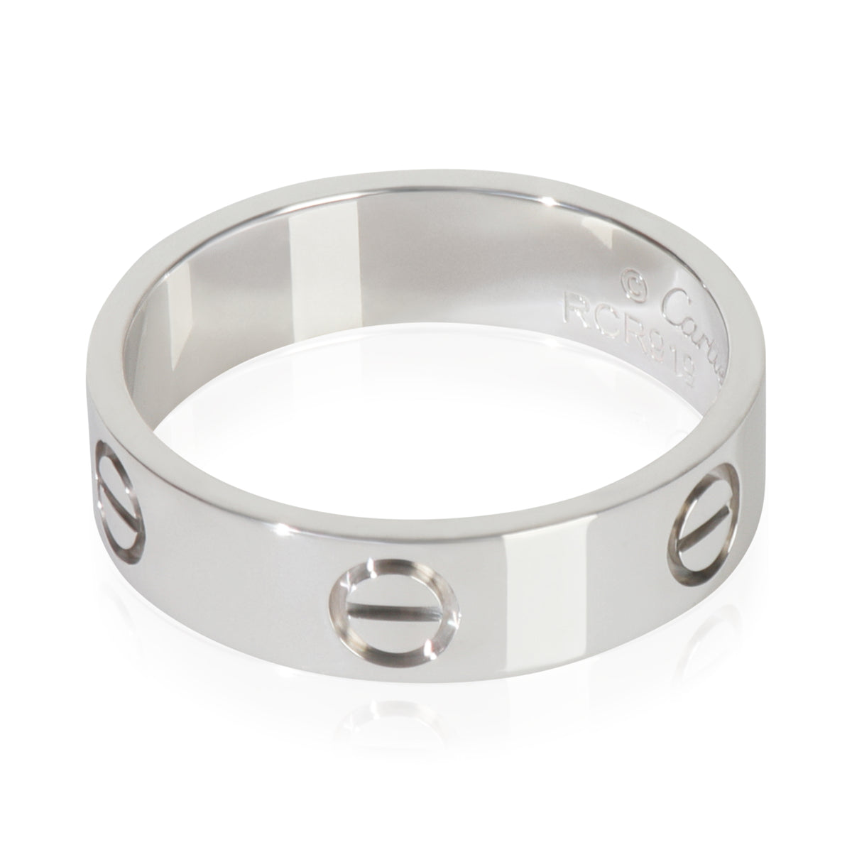 White Gold  Love Ring