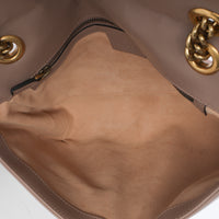 Porcelain Rose Matelasse Calfskin Medium GG Marmont Shoulder Bag