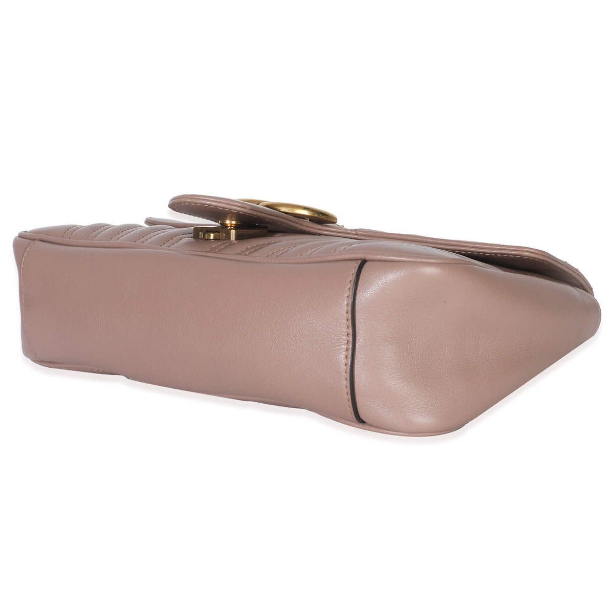 Porcelain Rose Matelasse Calfskin Medium GG Marmont Shoulder Bag