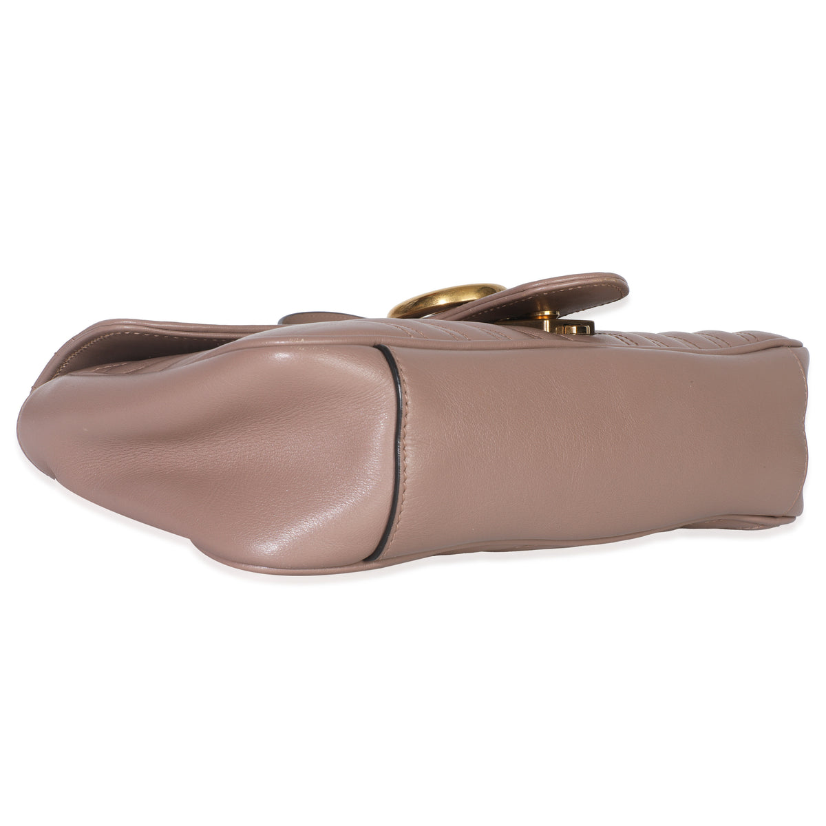 Porcelain Rose Matelasse Calfskin Medium GG Marmont Shoulder Bag