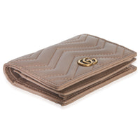 Gucci Porcelain Rose Matelasse Calfskin GG Card Case Wallet Handbag box