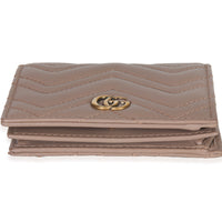 Gucci Porcelain Rose Matelasse Calfskin GG Card Case Wallet Handbag bv