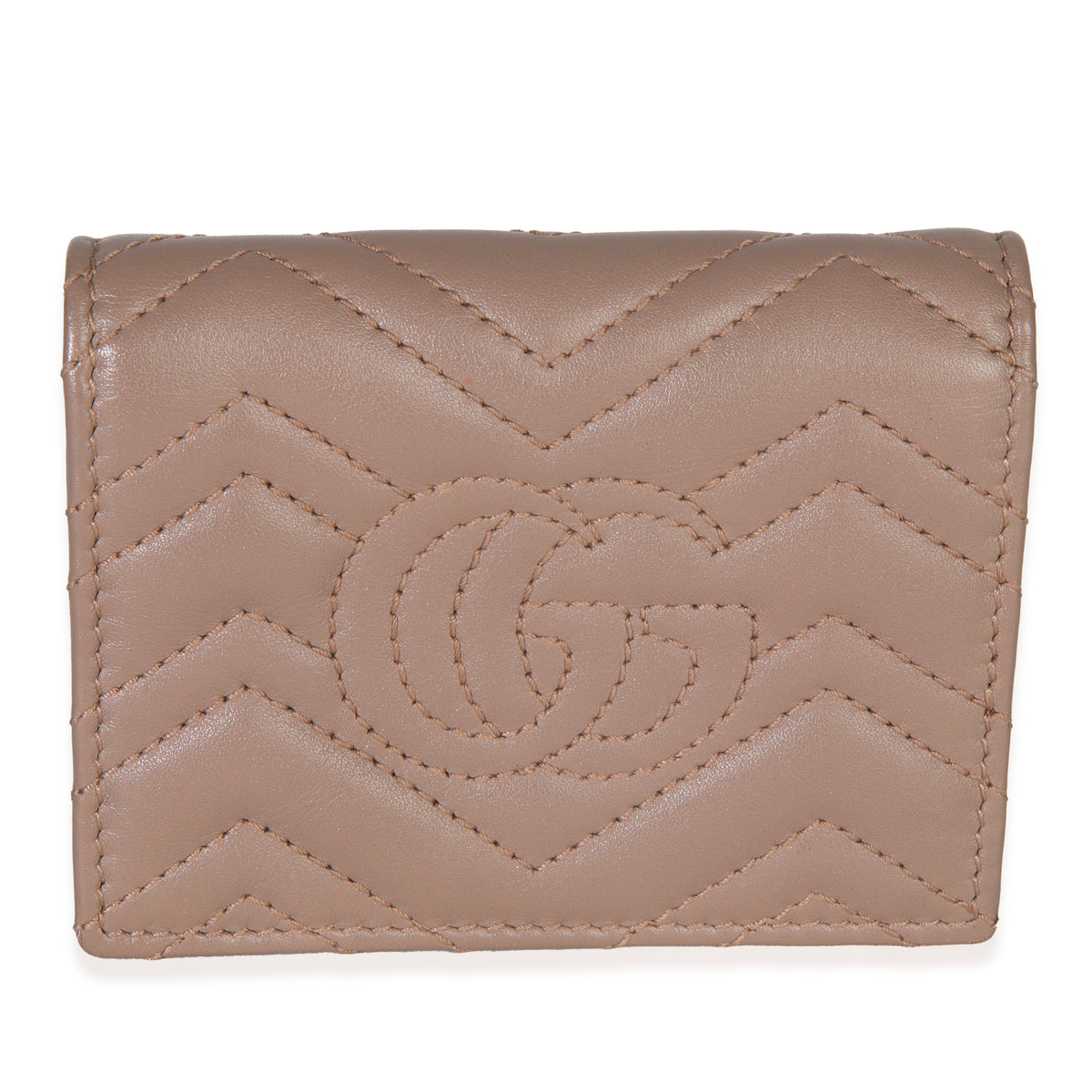 Gucci Porcelain Rose Matelasse Calfskin GG Card Case Wallet Handbag pv