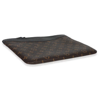 Black Monogram Canvas Daily Pouch