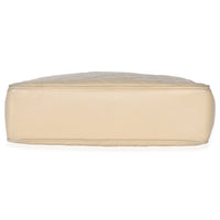 Vintage Beige Quilted Lambskin CC Shoulder Tote