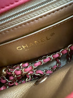 Chanel Pink Quilted Lambskin Pearl Crush Mini Rectangular Flap Bag Handbag ad3