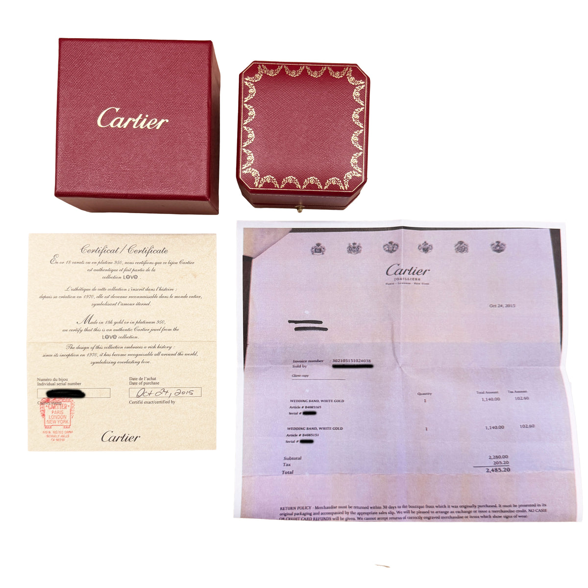 White Gold  Small Model Love Ring