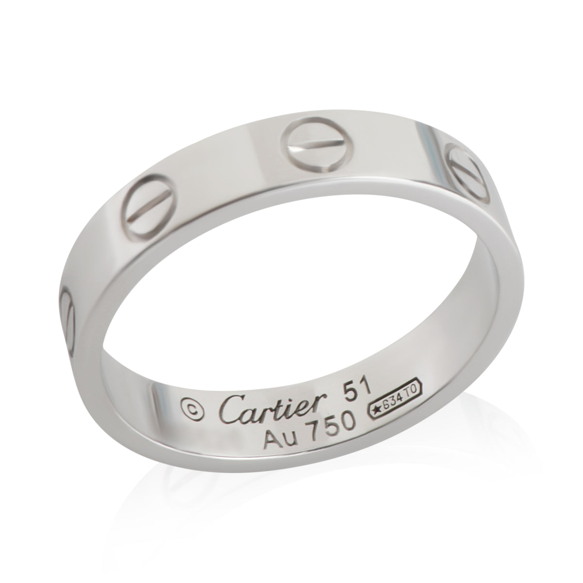 White Gold  Small Model Love Ring