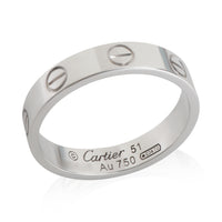 White Gold  Small Model Love Ring