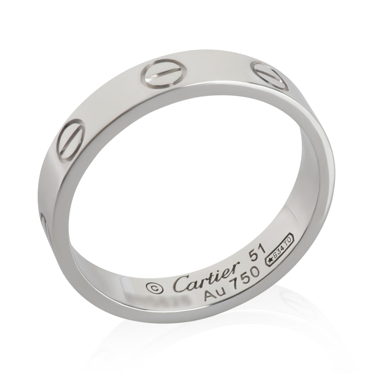 White Gold  Small Model Love Ring