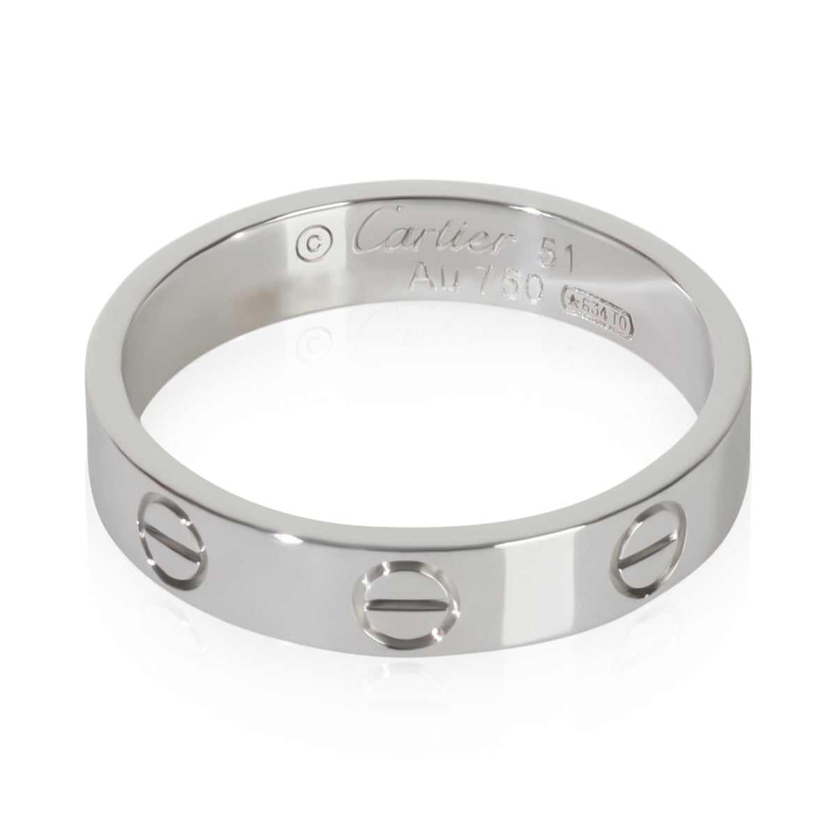 White Gold  Small Model Love Ring