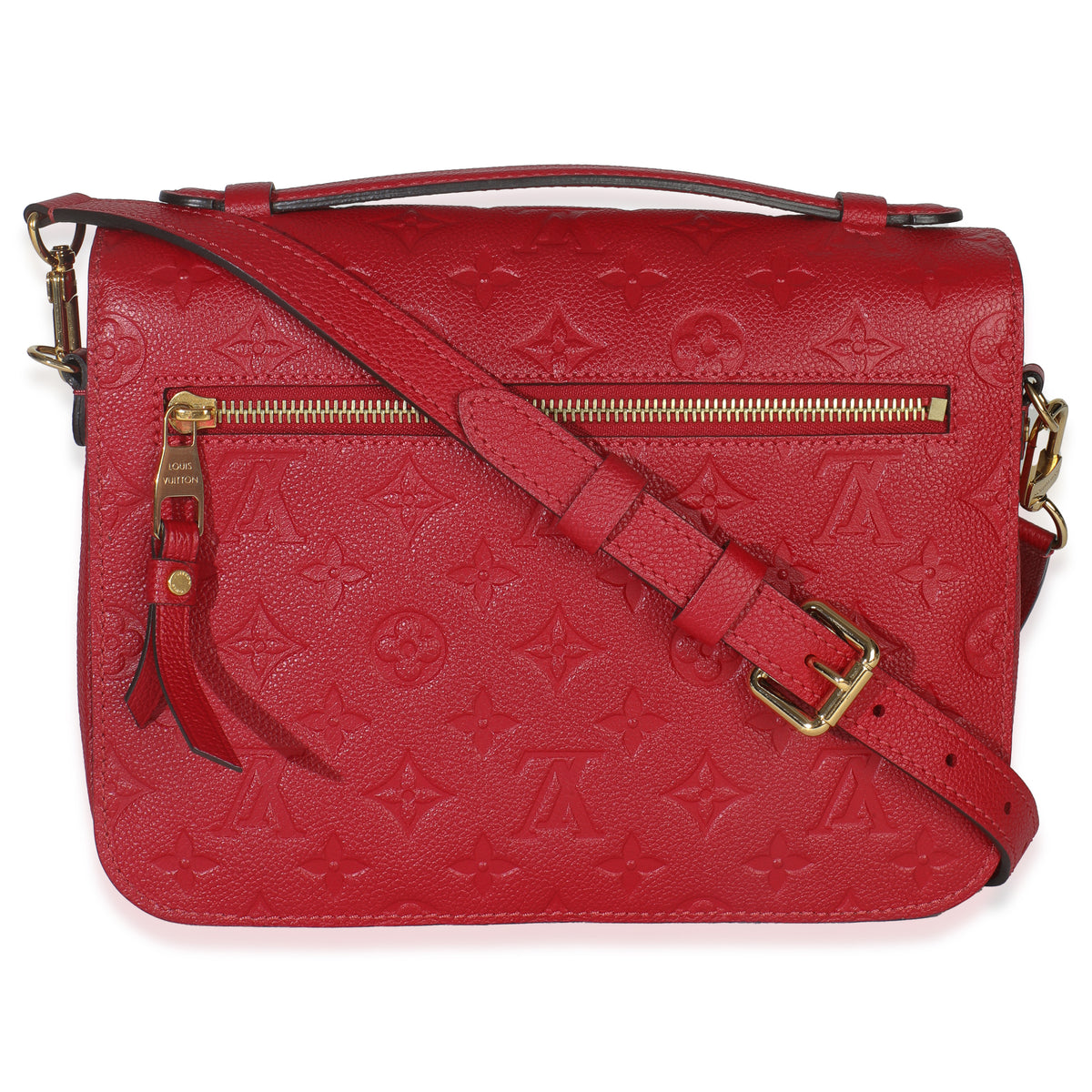 Louis Vuitton Scarlet Monogram Empreinte Pochette Metis Handbag bv
