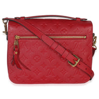 Louis Vuitton Scarlet Monogram Empreinte Pochette Metis Handbag bv