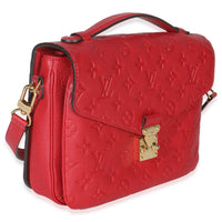 Louis Vuitton Scarlet Monogram Empreinte Pochette Metis Handbag pv