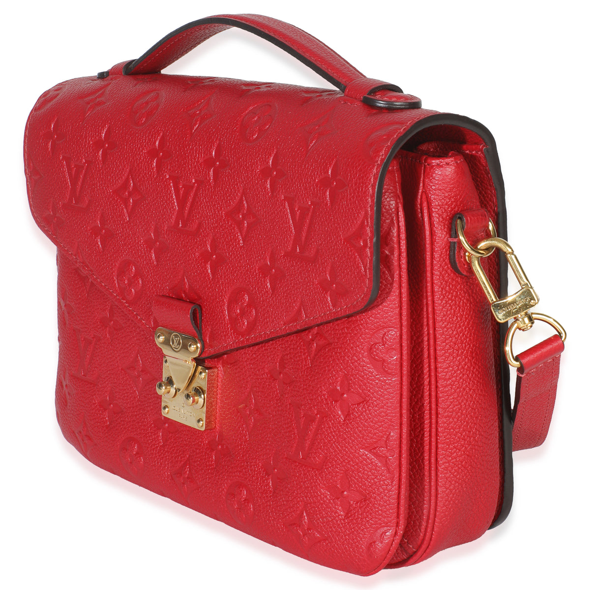 Louis Vuitton Scarlet Monogram Empreinte Pochette Metis Handbag sv