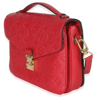 Louis Vuitton Scarlet Monogram Empreinte Pochette Metis Handbag sv