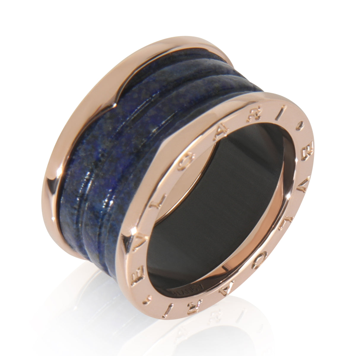 Rose Gold Lapis B.zero1 Ring