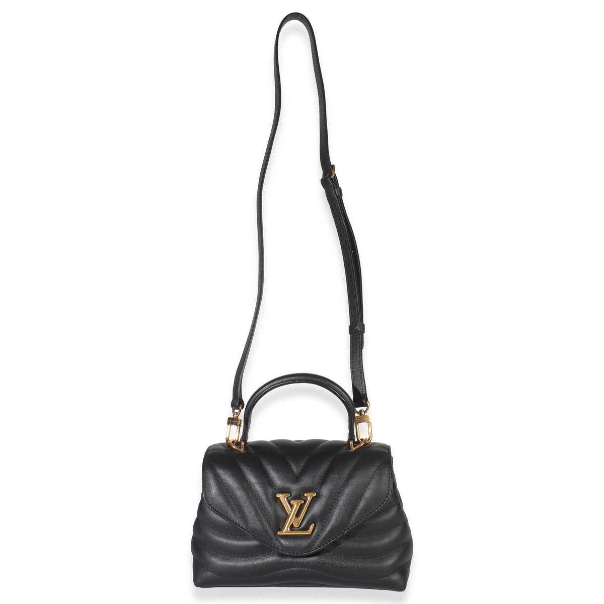 Louis Vuitton Black Calfskin New Wave Hold Me Top Handle Bag Handbag av