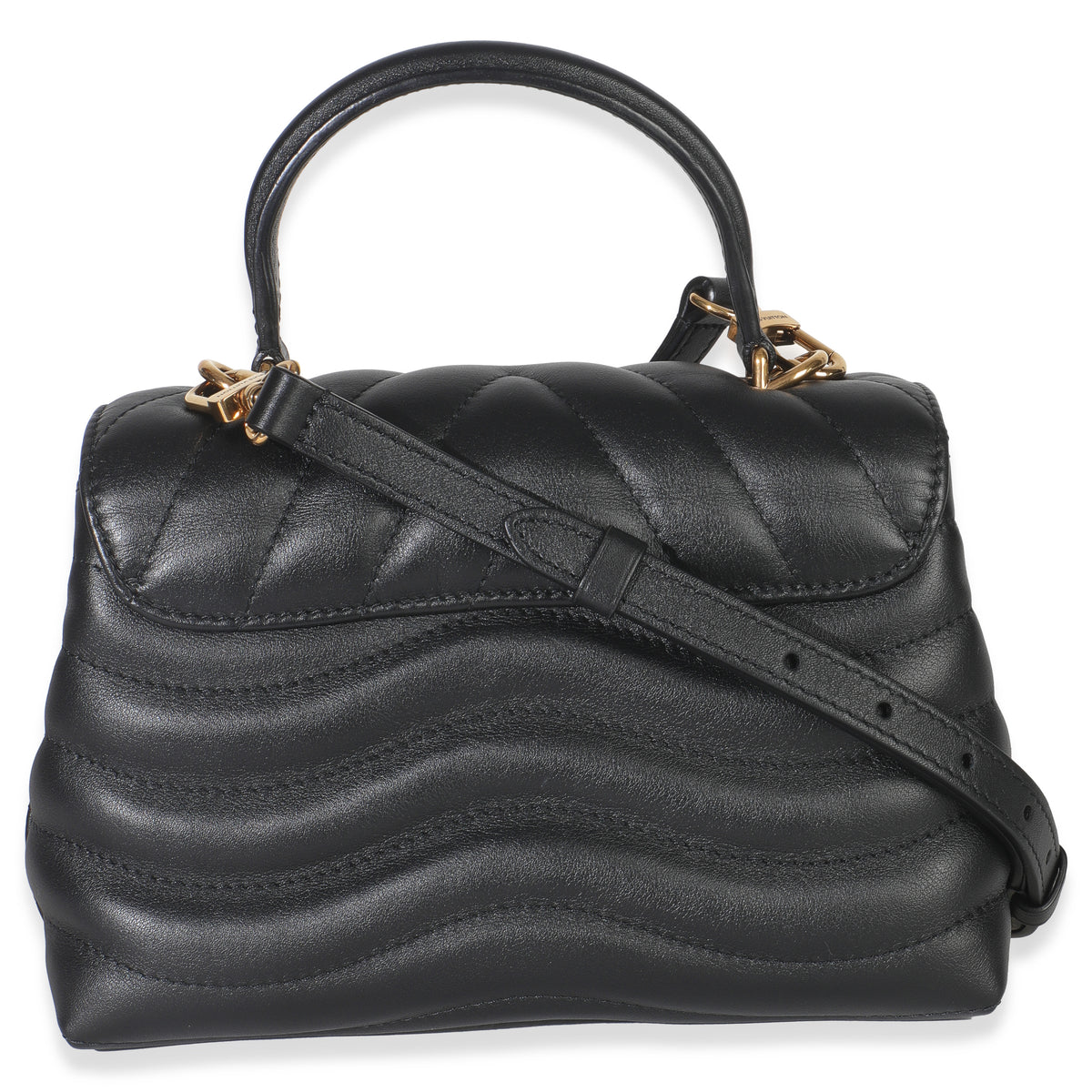 Louis Vuitton Black Calfskin New Wave Hold Me Top Handle Bag Handbag bv
