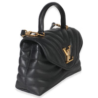 Louis Vuitton Black Calfskin New Wave Hold Me Top Handle Bag Handbag pv