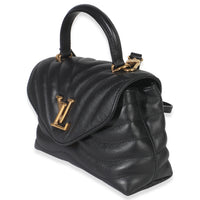 Louis Vuitton Black Calfskin New Wave Hold Me Top Handle Bag Handbag sv