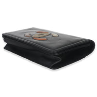 Black Patent CC Lipstick Flap Bag
