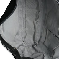 Black Quilted Washed Lambskin Chain Around Maxi Flap Bag