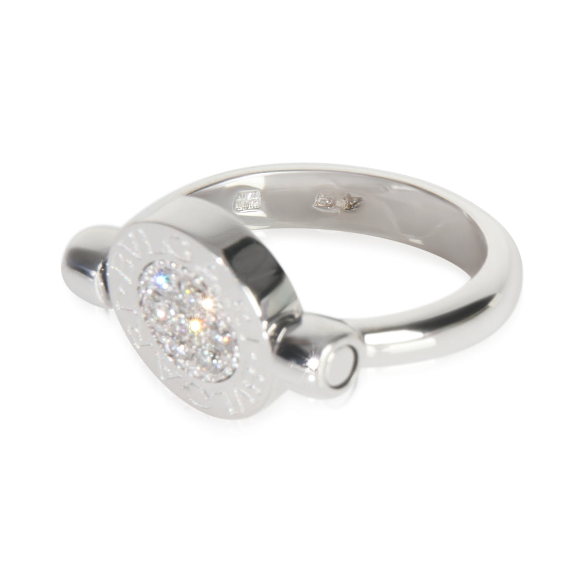 White Gold Diamond Bvlgari Bvlgari Flip Ring