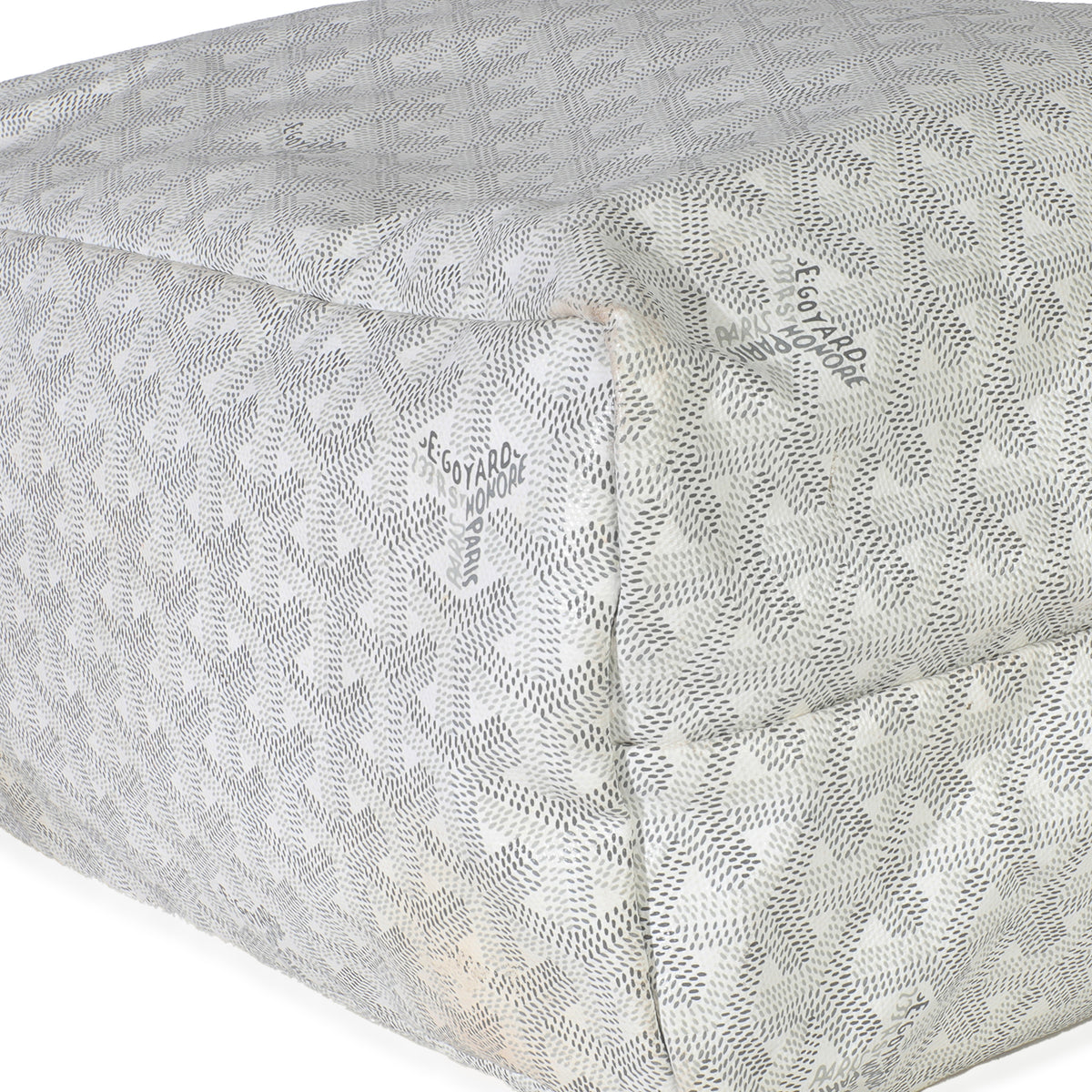 White Goyardine Canvas Saint Louis PM