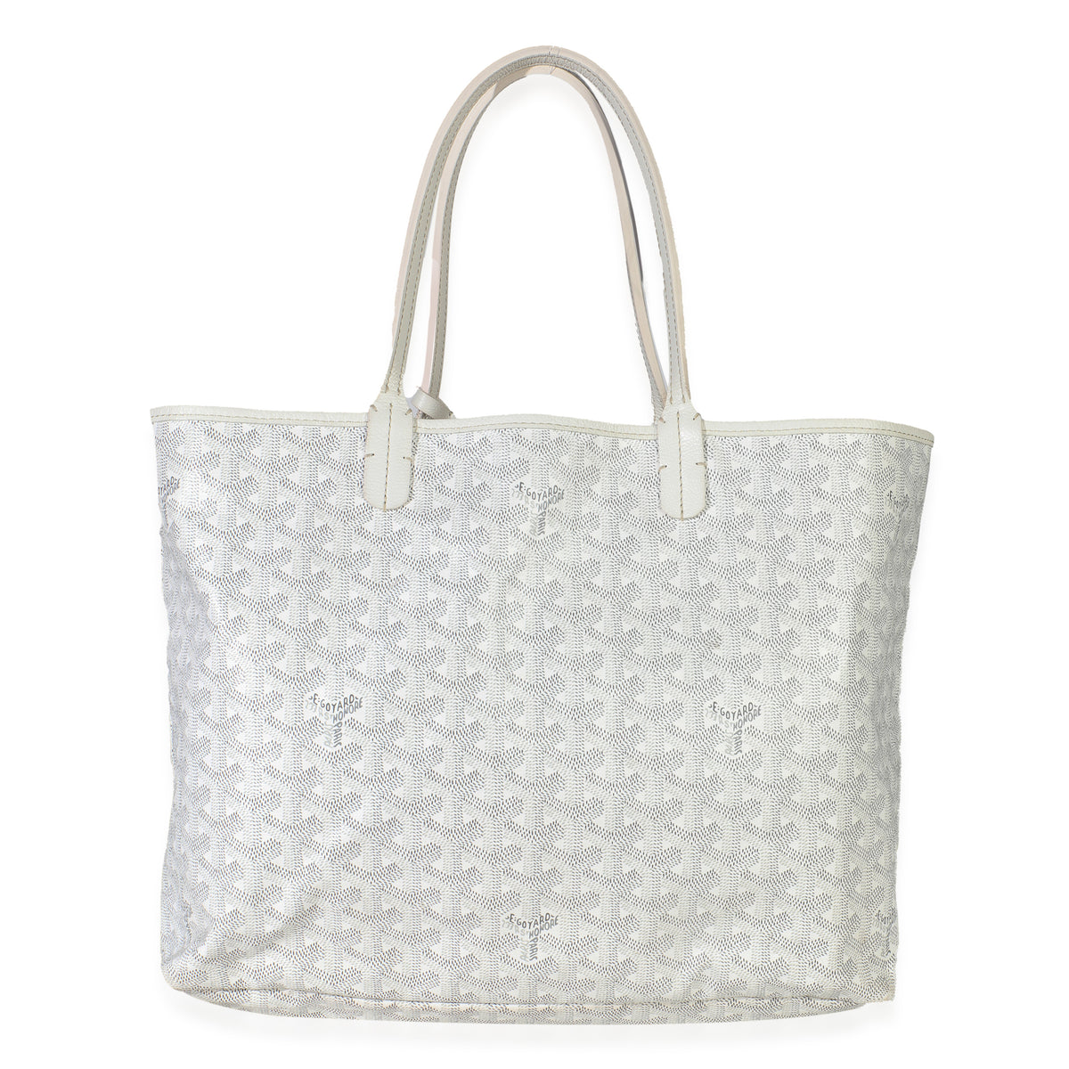 White Goyardine Canvas Saint Louis PM