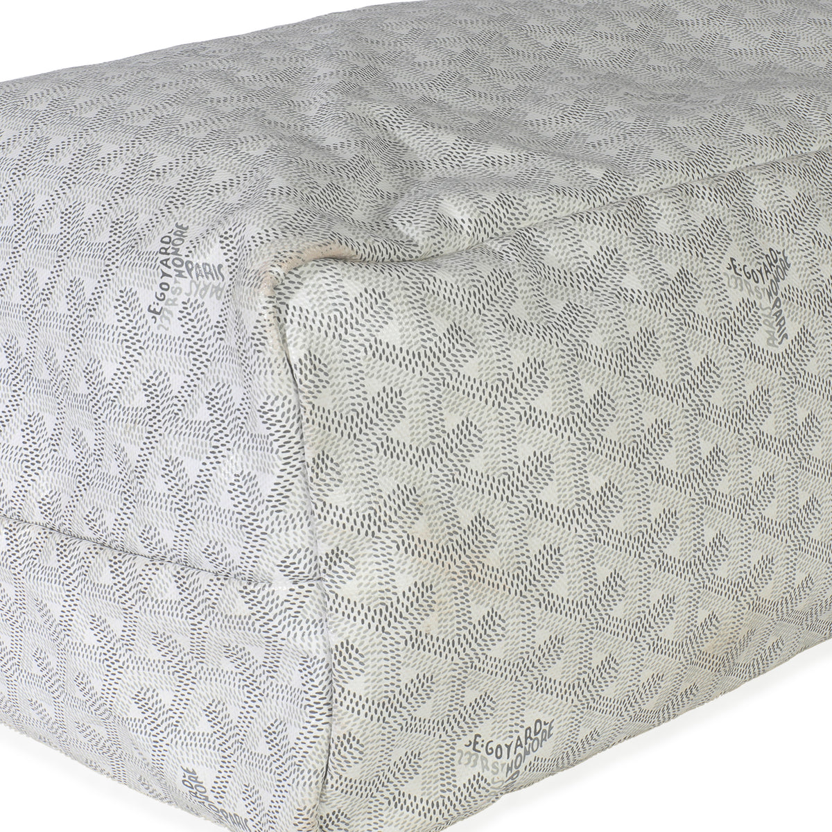 White Goyardine Canvas Saint Louis PM