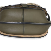 Khaki Calfskin Mini Gate Dual Bag