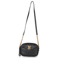 Black Calfskin New Wave Camera Bag