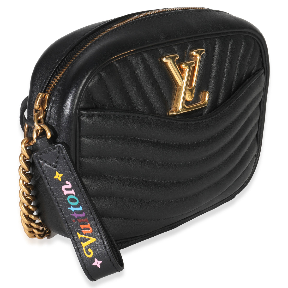 Black Calfskin New Wave Camera Bag