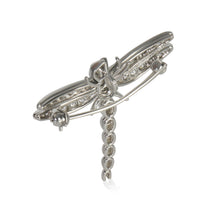 Platinum Diamond Vintage Dragonfly Brooch