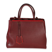 Burgundy Vitello Elite Medium 2Jours Tote