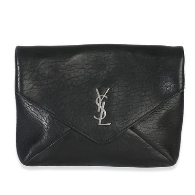 Black Lambskin Cassandre Envelope Messenger