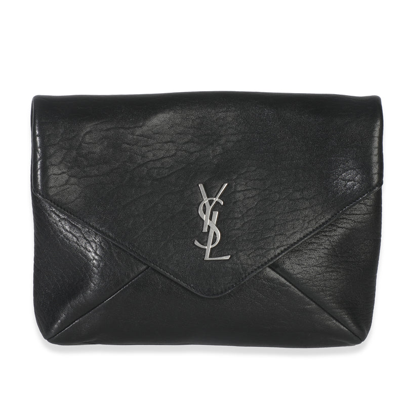 Black Lambskin Cassandre Envelope Messenger