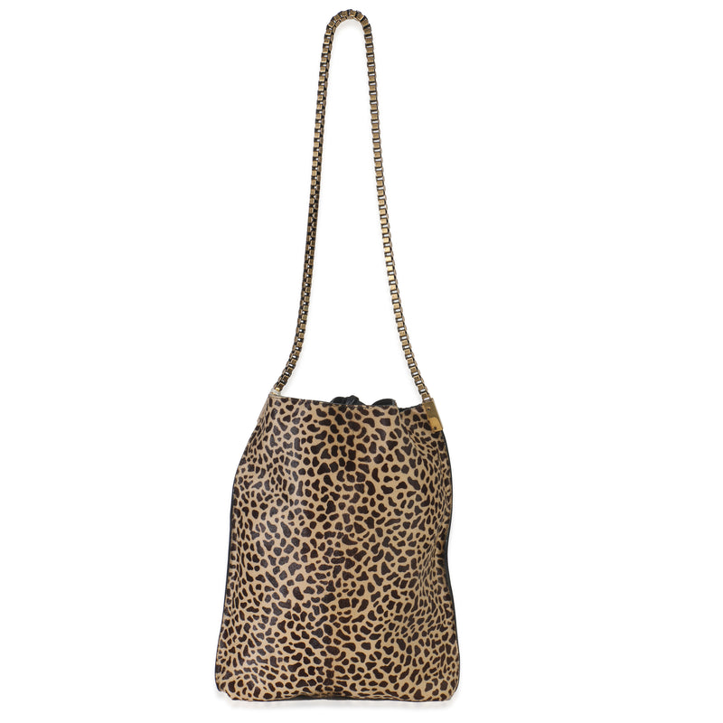 Leopard Pony Hair Small Suzanne Hobo