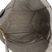 Taupe Soft Grained Calfskin Medium Sangle Bucket Bag