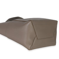 Taupe Soft Grained Calfskin Medium Sangle Bucket Bag